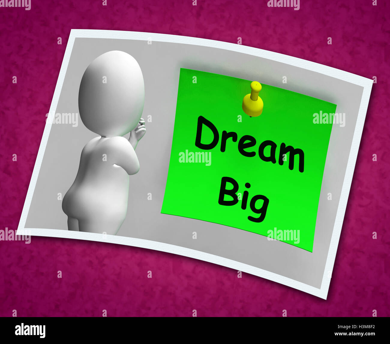 Dream Big Photo signifie Ambition Future Hope Banque D'Images
