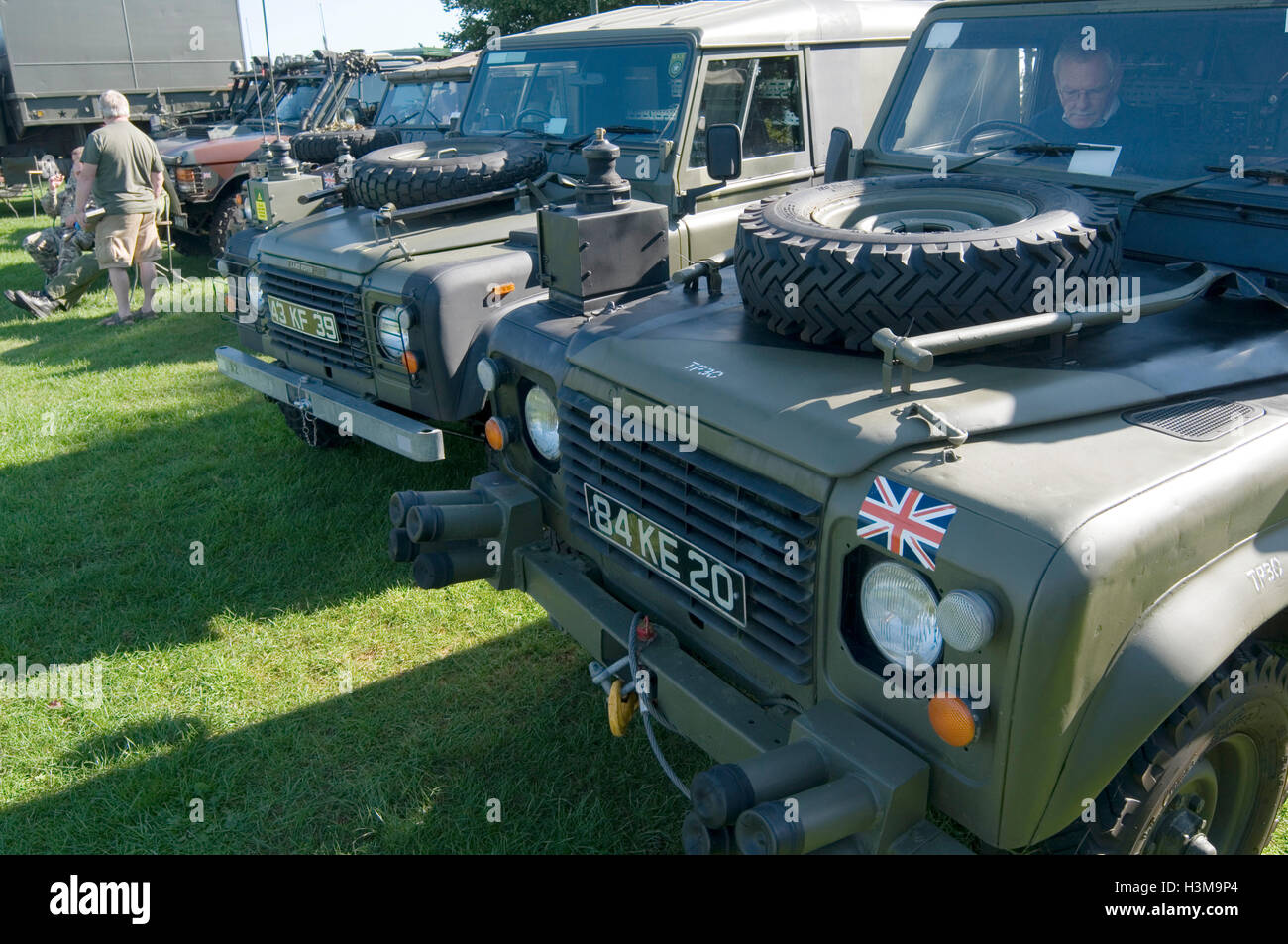 Army landrover land rover rover landrovers Banque D'Images