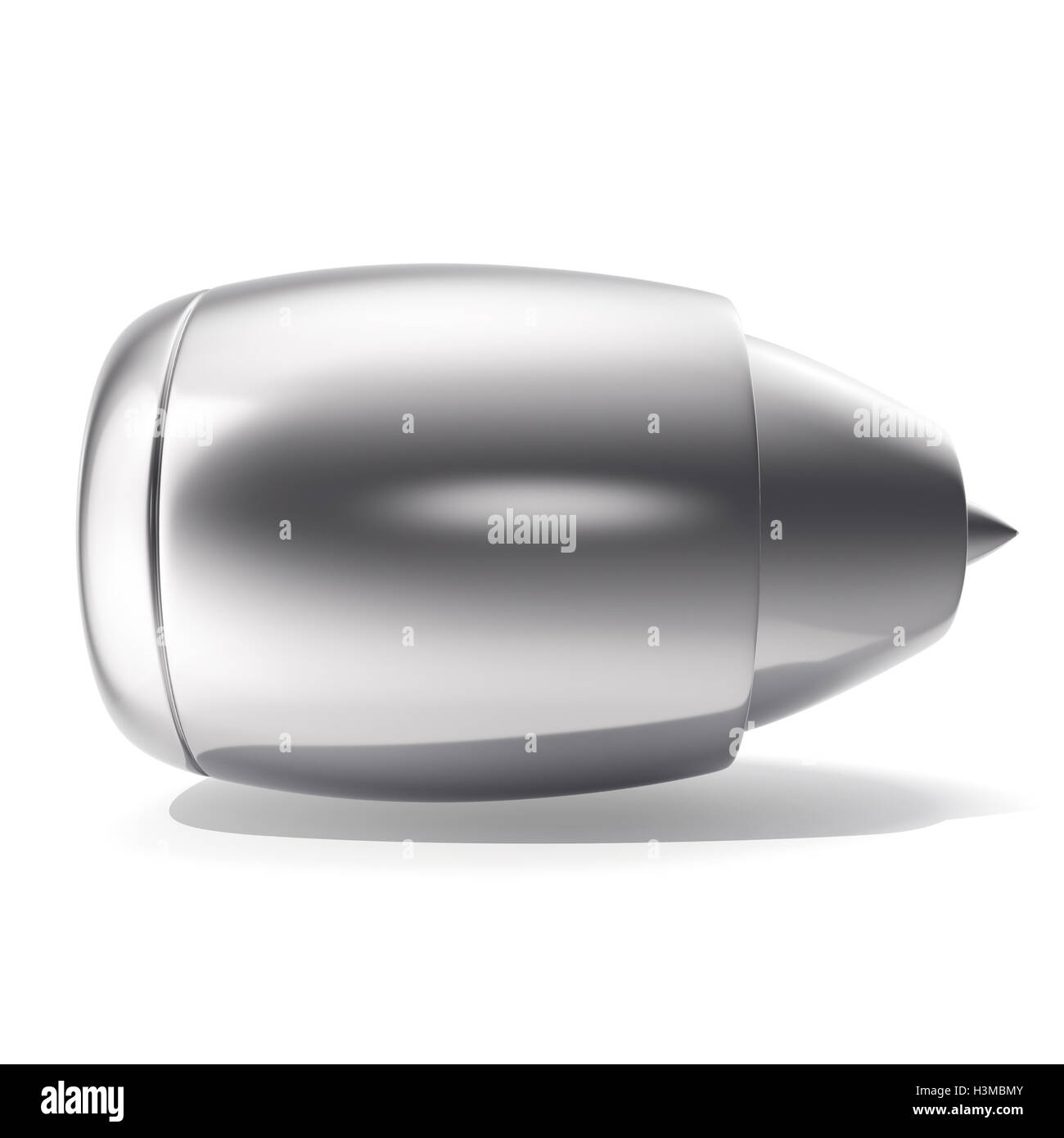 Moteur d'avion isolé sur fond blanc. Le rendu 3D Banque D'Images