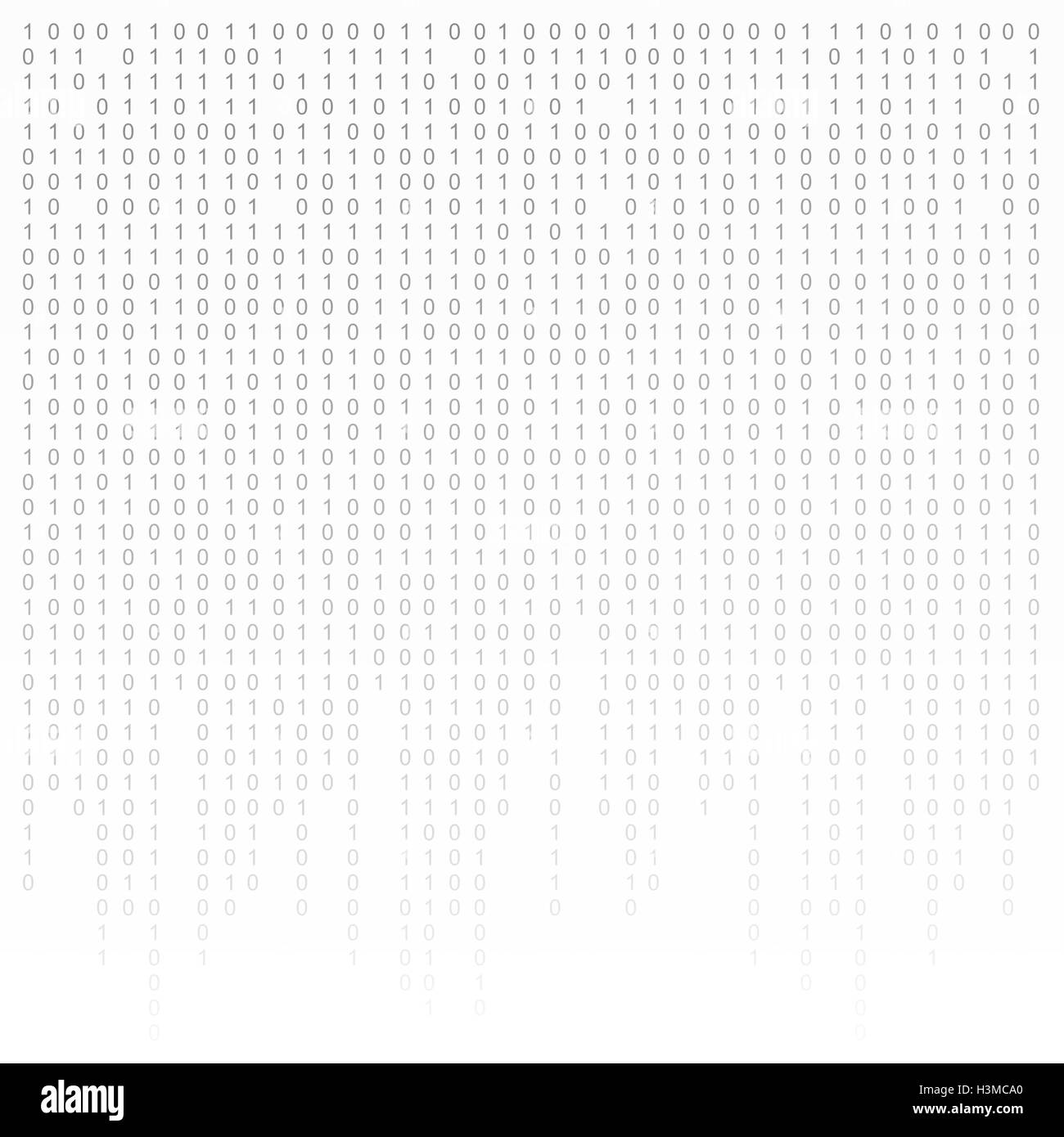 Code binaire fond noir et blanc avec chiffres à l'écran. , L'algorithme ...