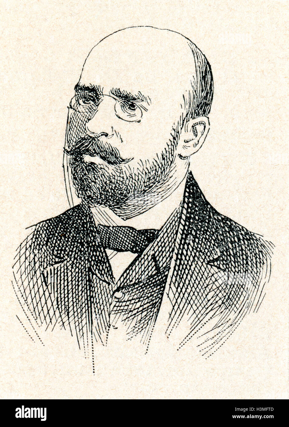 Miguel Echegaray y Eizaguirre, 1848 - 1927. Dramaturge espagnol. Banque D'Images