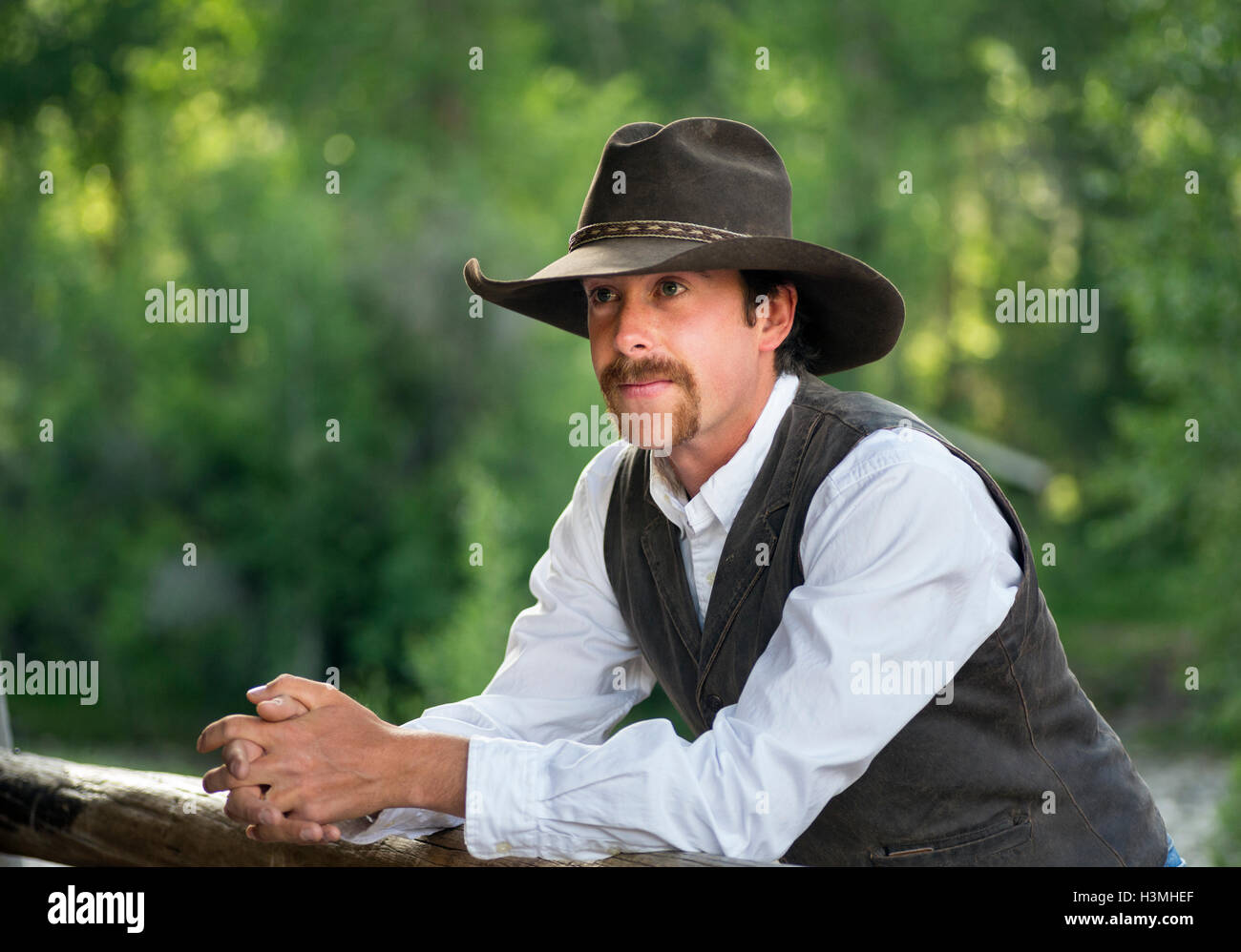 Portrait cowboy usa wyoming Banque de photographies et d'images à haute  résolution - Alamy