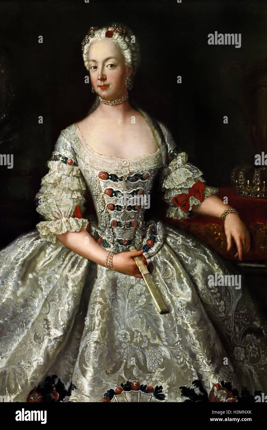 Elisabeth Christine, Reine de Prusse (1740-1797) par Antoine Pesne, Allemagne Allemand ( Königin von Preußen ) Banque D'Images