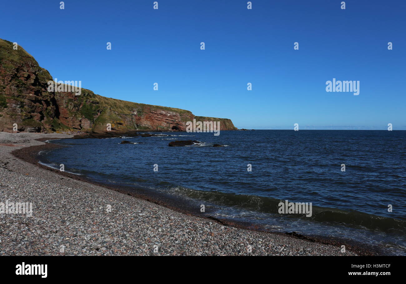 Carlingheugh Bay Angus Scotland Octobre 2016 Banque D'Images