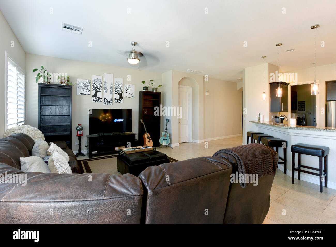 Home intérieur résidentiel Banque D'Images