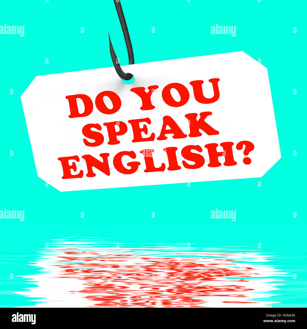 Parlez-vous français ? Crochet sur l'affiche de l'apprentissage des langues étrangères Banque D'Images