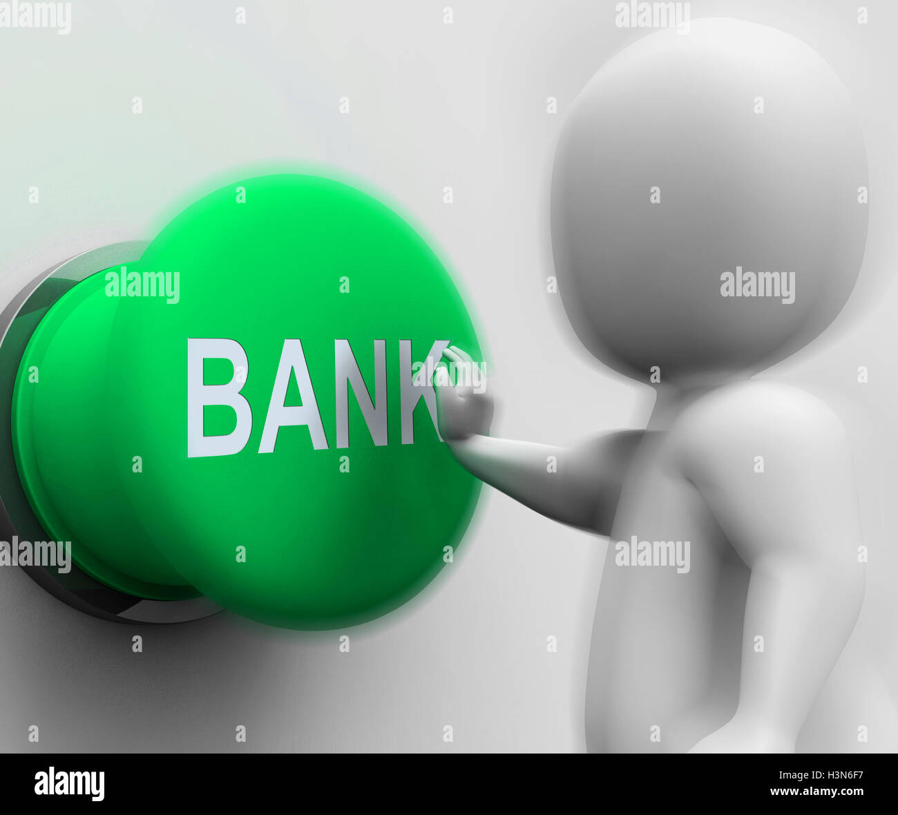 Banque a désigne des transactions d'épargne Banque D'Images