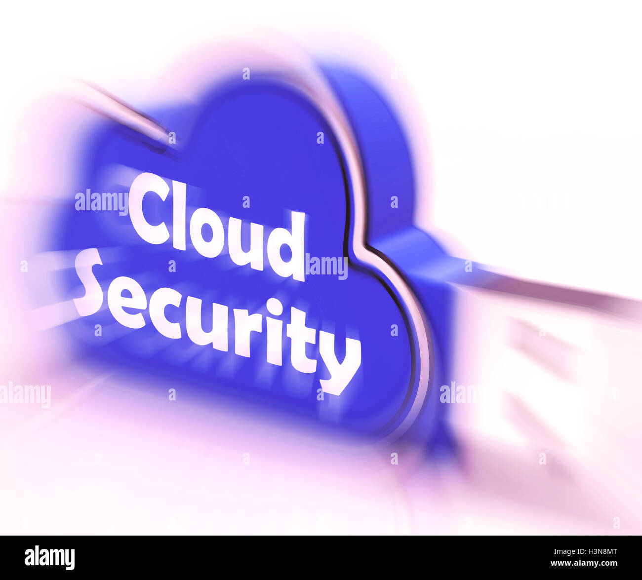 Sécurité Cloud Cloud Drive USB signifie la sécurité ou la confidentialité en ligne Banque D'Images