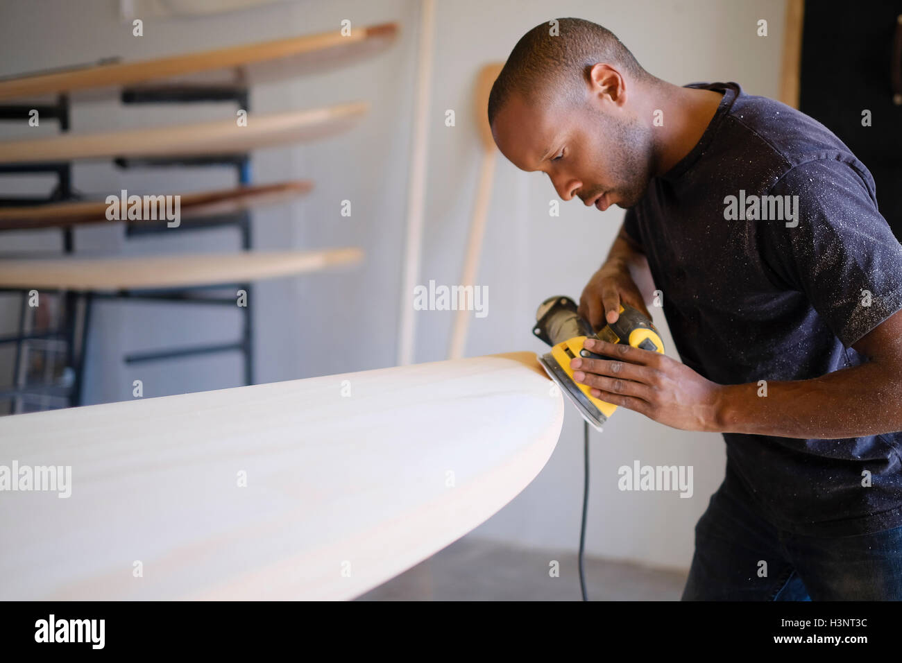 En paddleboard artisan en atelier Banque D'Images
