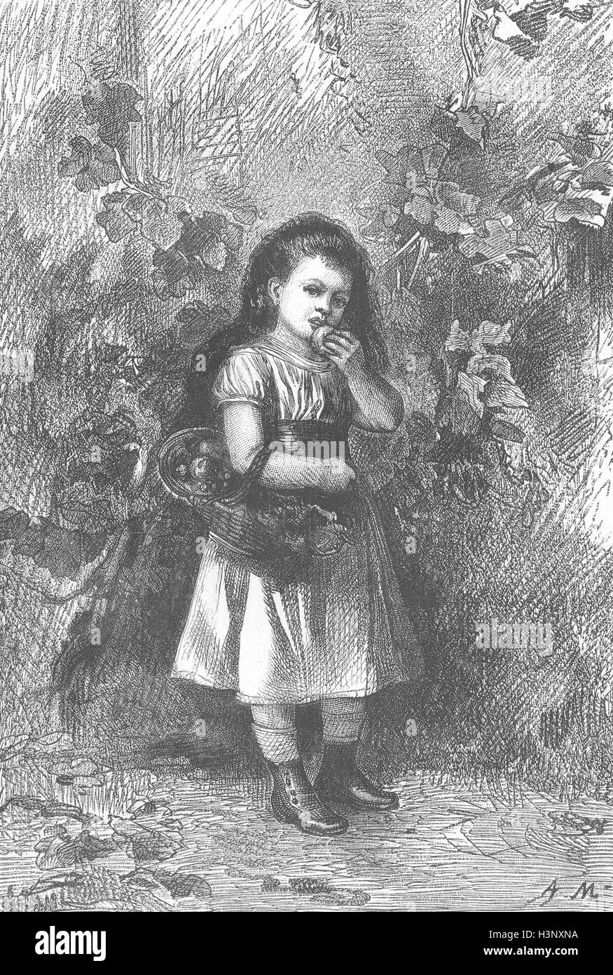 Les enfants de 4 saisons, automne 1877 Marie. Le graphique Banque D'Images