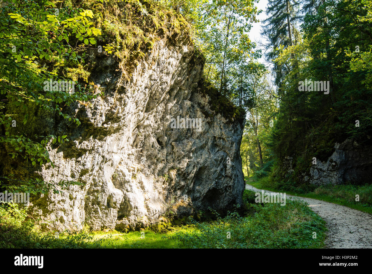 Beau paysage en Jura Souabe Banque D'Images