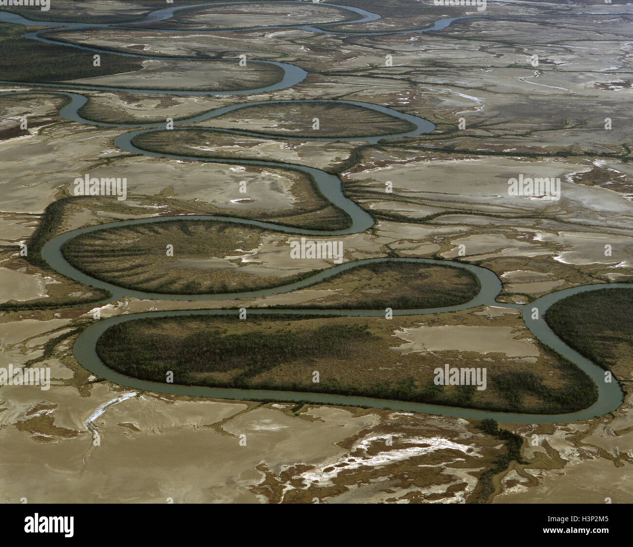 Duck Creek oxbows, Banque D'Images