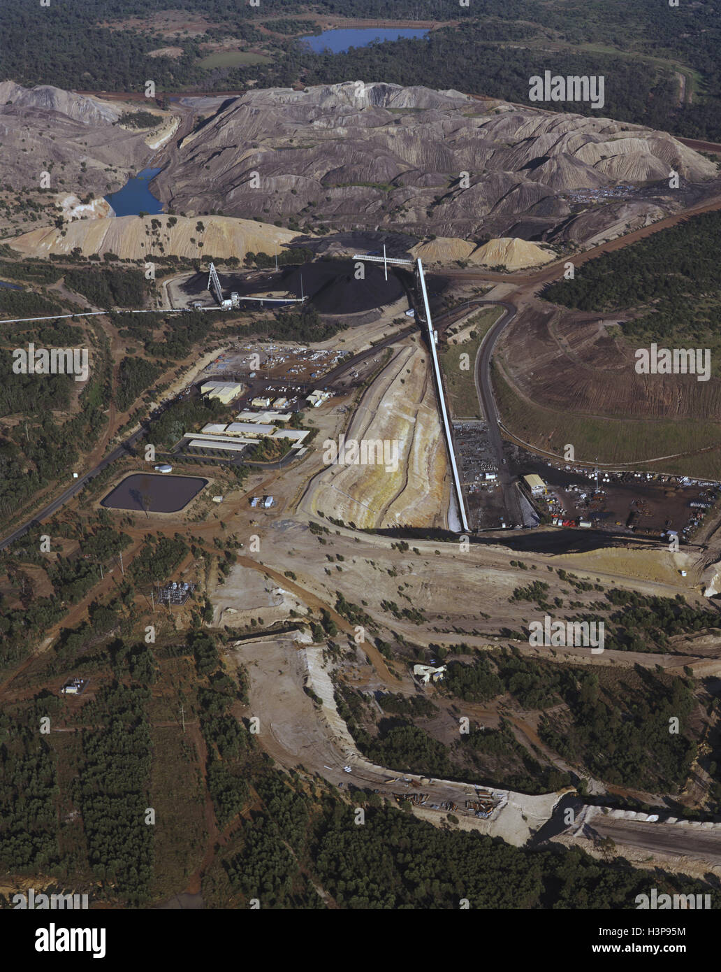 Mine de charbon à ciel ouvert. Banque D'Images
