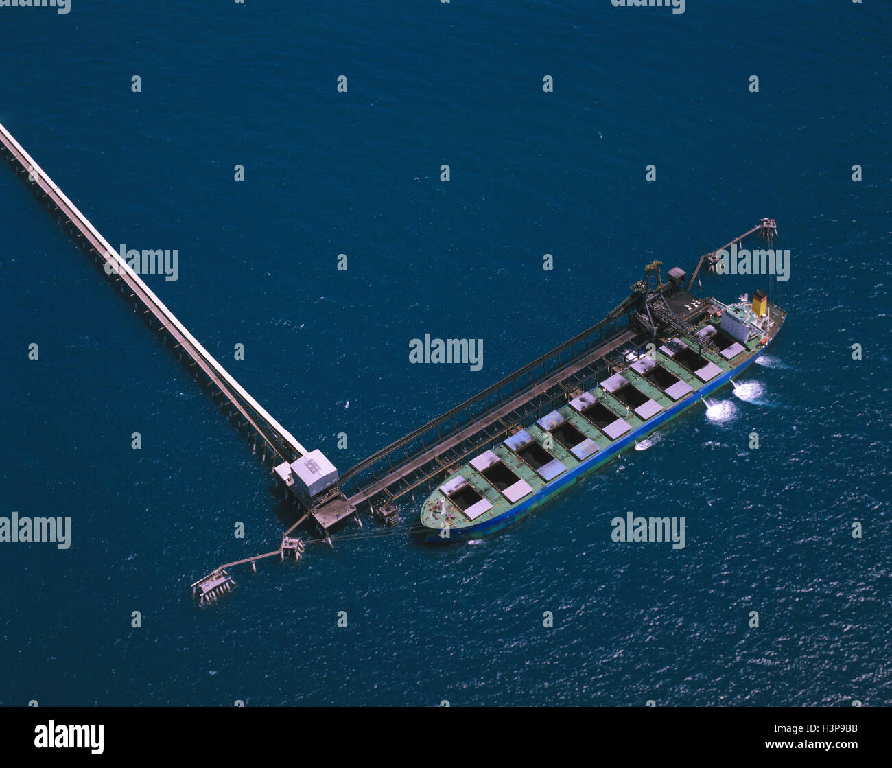 Installation de chargement de charbon Point d'abbé Banque D'Images