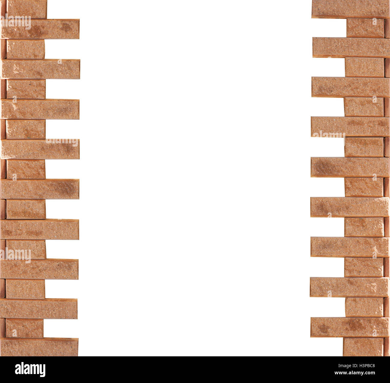 Cadre fait de briques avec un espace vide à l'intérieur pour votre texte Banque D'Images