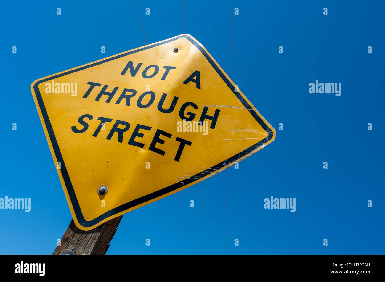 La signalisation du trafic dans l'est de la Californie Banque D'Images