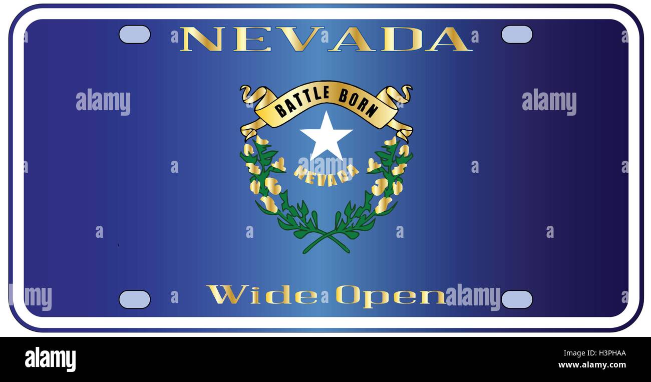 Plaque D'immatriculation Ancienne Nevada 1977 - Occasion, Collection USA Vintage