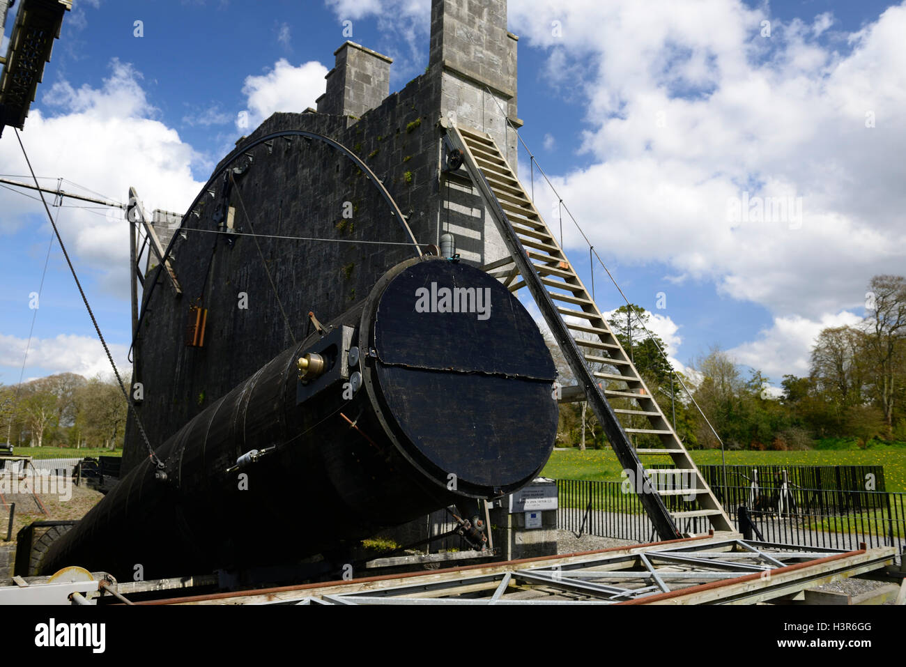 Le Léviathan de Parsonstown télescope observatoire grand château de Birr demesne comte rosse astronome astronomie RM Offaly Irlande Banque D'Images