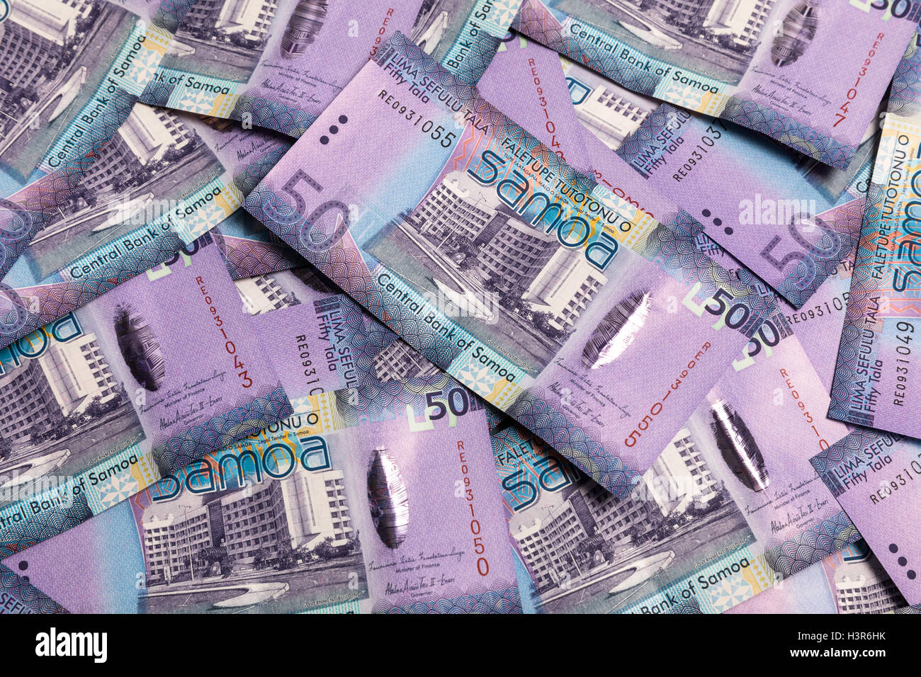 Samoa Tala billets de banque - années 50 Banque D'Images