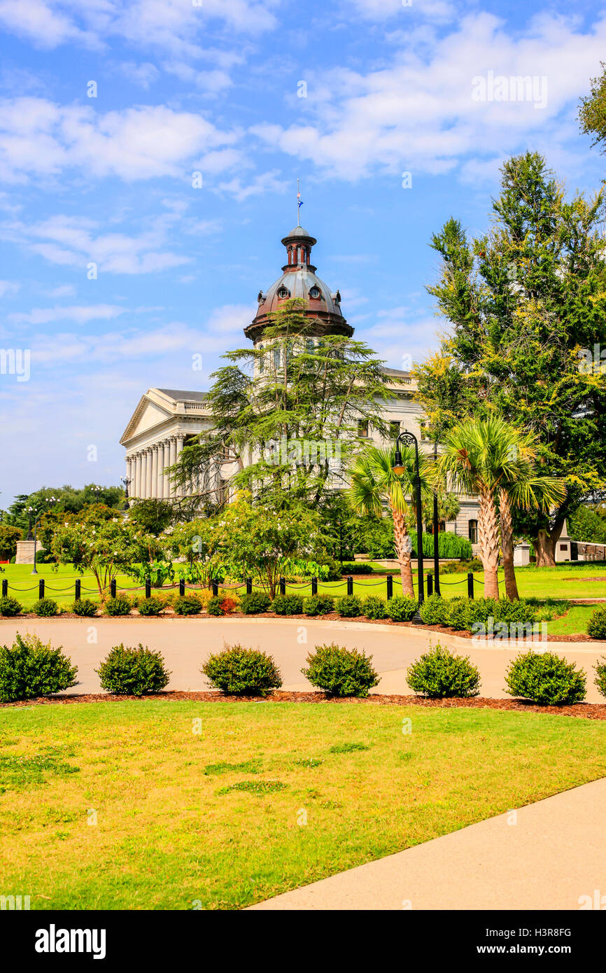 La Caroline du Sud à Columbia State Capitol building. Construit en 1855 dans le style néo-grec. Banque D'Images