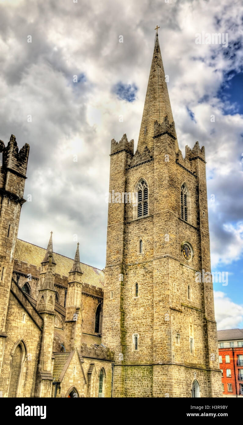 La Cathédrale Saint Patrick à Dublin - Irlande Banque D'Images