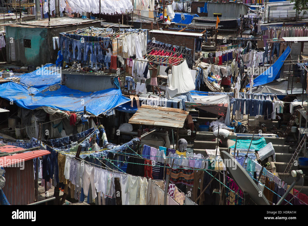 Dhobi Ghat (Mahalaxmi Dhobi Ghat) Banque D'Images