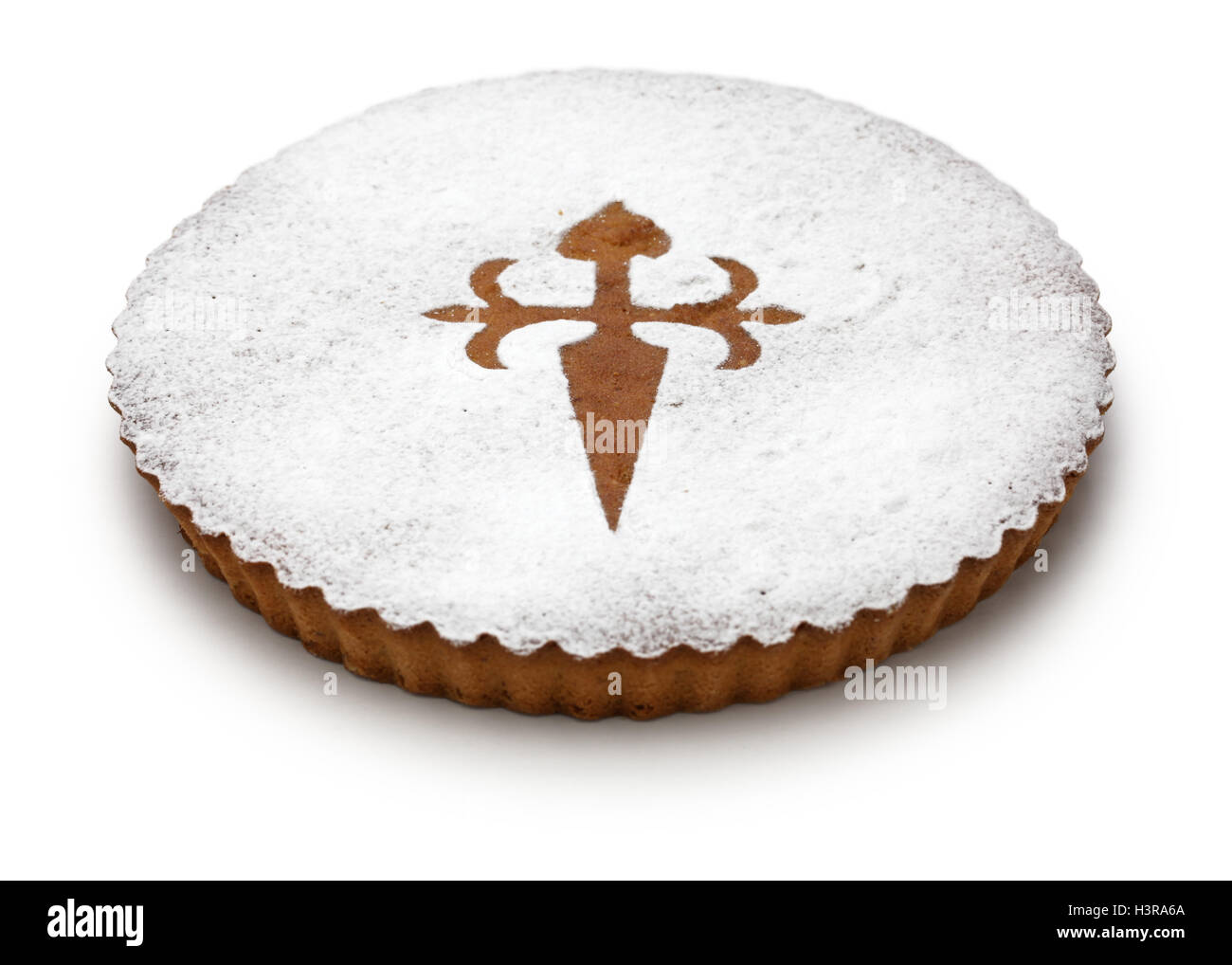 Tarta De Santiago Gateau Aux Amandes En Espagnol Photo Stock Alamy