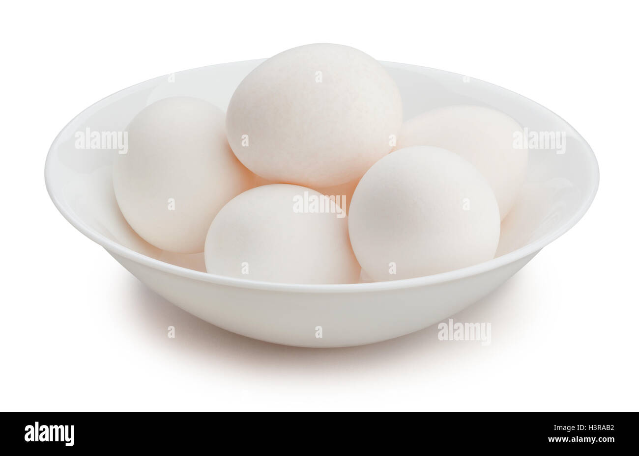 Oeufs isolated on white Banque D'Images