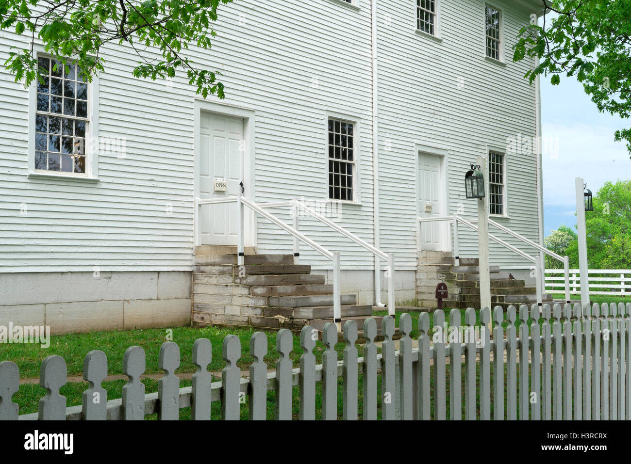 Harrodsburg, Kentucky : Printemps sur la Shaker Village de Pleasant Hill Banque D'Images