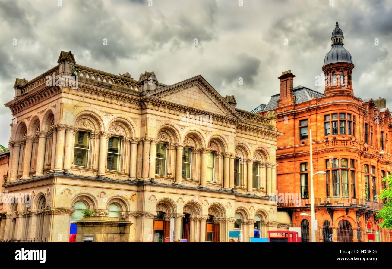 Bâtiments dans le centre ville de Belfast - Irlande du Nord Banque D'Images