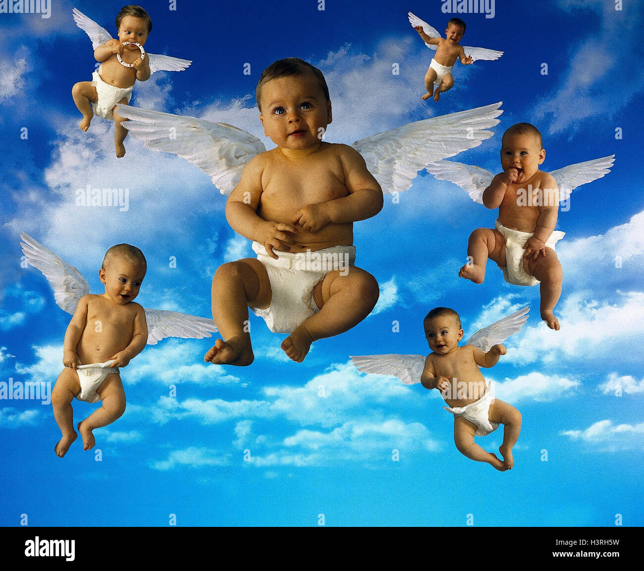La Composition Ciel Nuageux Les Bebes Les Ailes Les Anges Les Nourrissons Les Enfants Les Petits Etres Ciel Petits Anges Angelots Les Ailes D Ange Couches Voler Flotter Avec Douceur L Innocence Les Enfants