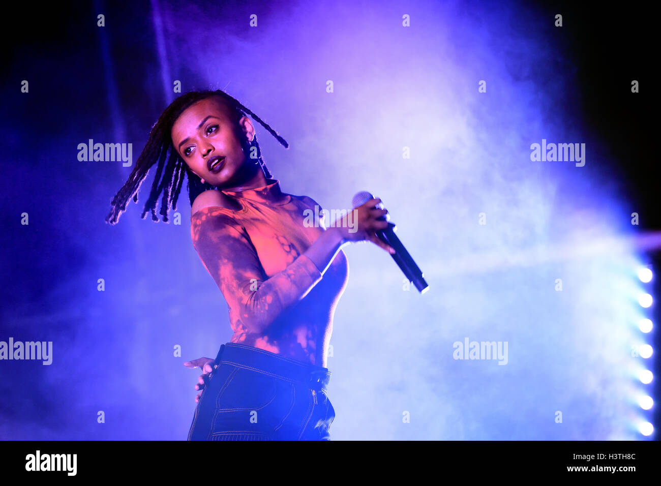 Barcelone - le 28 mai : Kelela (band) effectue au Primavera Sound Festival 2015, Adidas Originals stade. Banque D'Images