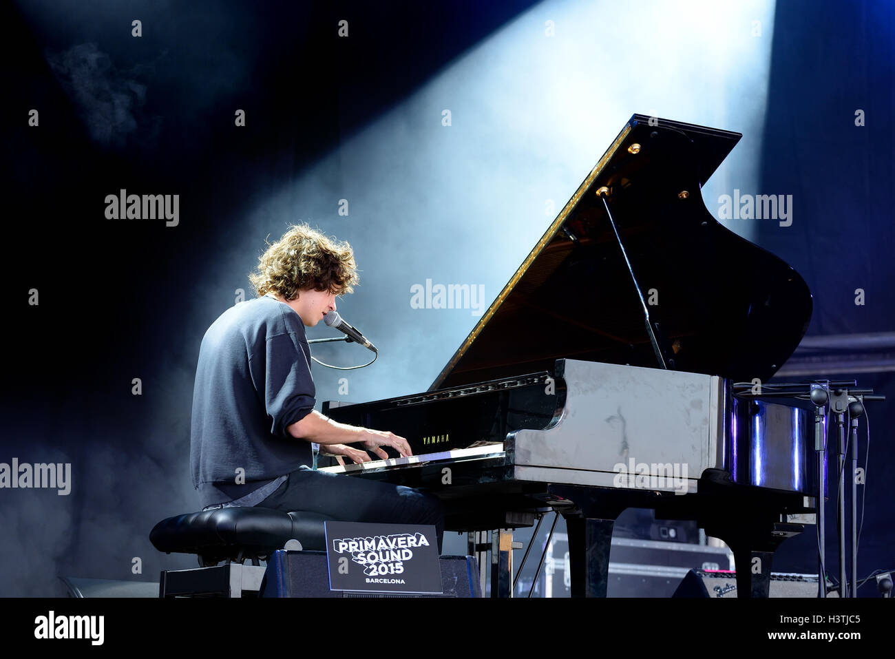 BARCELONA - 29 MAI : Tobias Jesso Jr. (musicien) effectue au Primavera Sound Festival 2015, Pitchfork stade. Banque D'Images