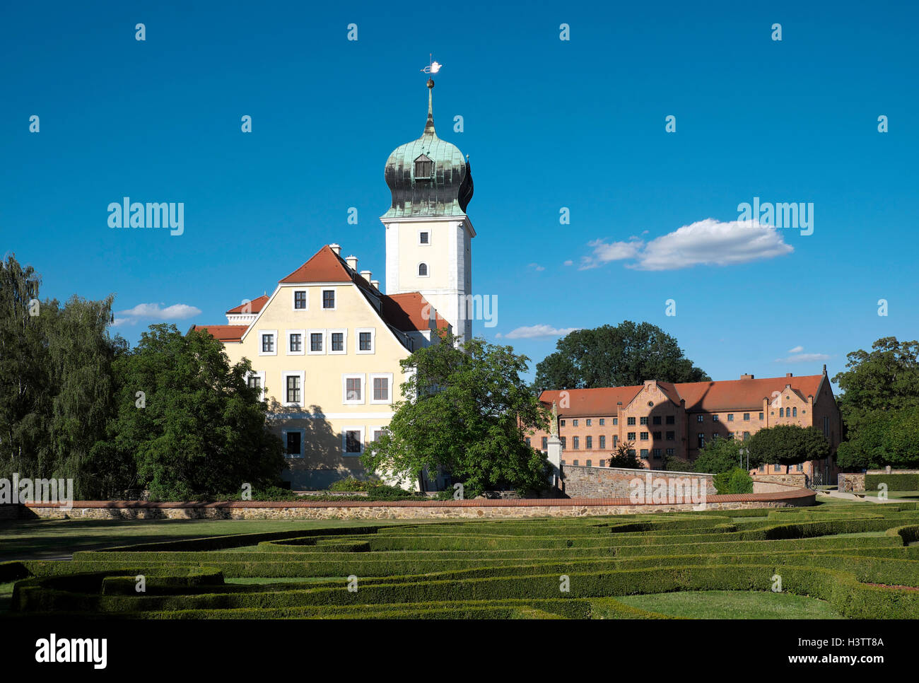 Château baroque, Delitzsch Delitzsch, Saxe, Allemagne Banque D'Images