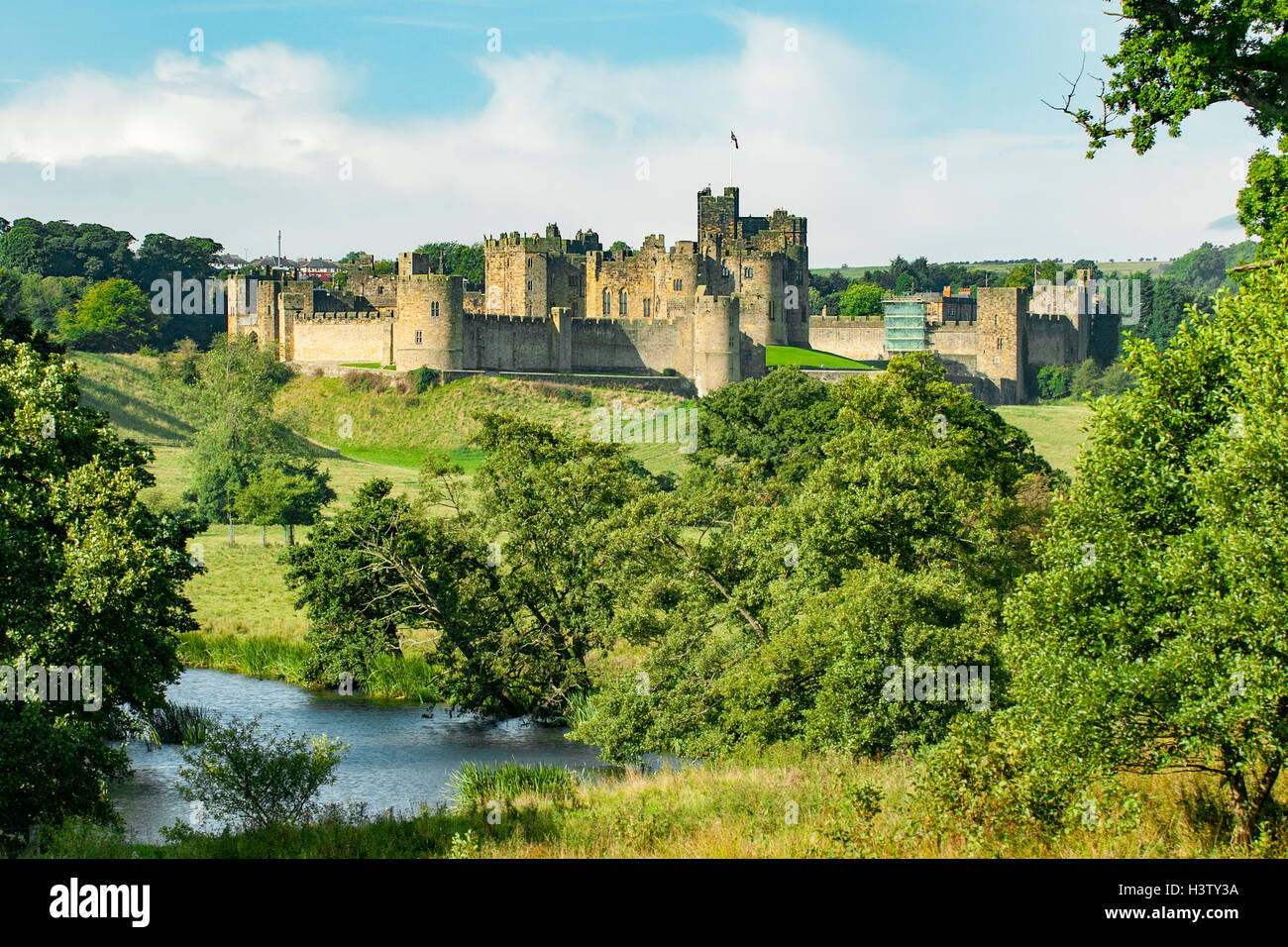 Château d'Alnwick, Alnwick, Northumberland, Angleterre Banque D'Images