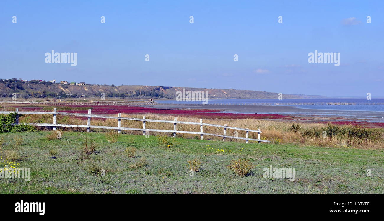 Estuaire Kuyalnik, près d'Odessa en Ukraine Banque D'Images