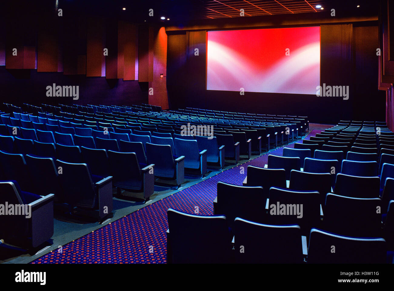 1980 EMPTY Movie Theater Banque D'Images