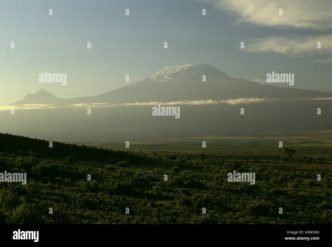 Le mont Kilimandjaro, 5895 m, Banque D'Images