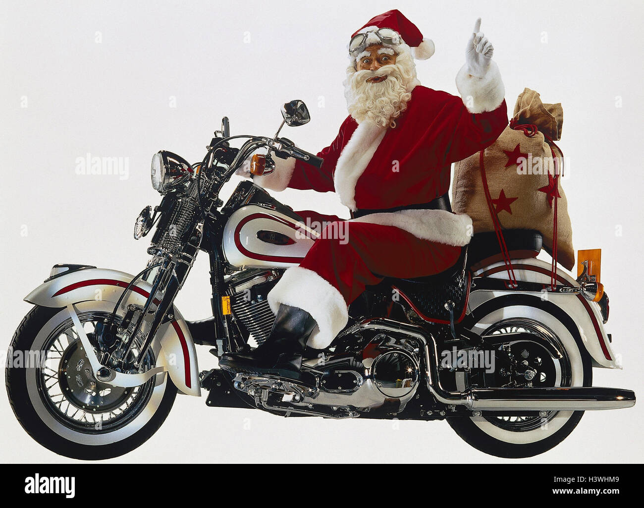 Santa claus on motorcycle Banque de photographies et d'images à haute  résolution - Alamy