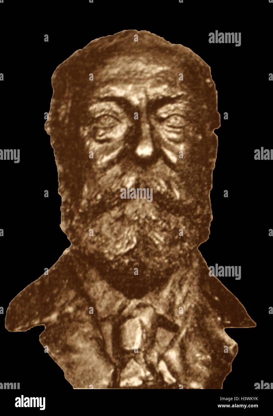 Buste en bronze de Camille Saint-Saëns (1835-1921), un compositeur français. Créé par Paul Dubois (1829-1905), un sculpteur et peintre français. En date du 19e siècle Banque D'Images Buste en bronze de Camille Saint-Saëns (1835-1921), un compositeur français. Créé par Paul Dubois (1829-1905), un sculpteur et peintre français. En date du 19e siècle Banque D'Images