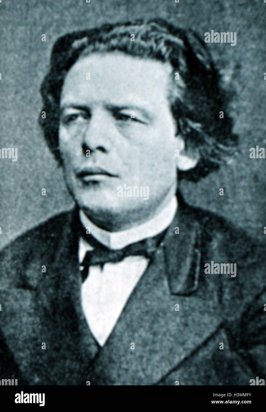 Portrait photographique de Anton Rubinstein (1829-1894) un pianiste, compositeur, chef d'orchestre et fondateur de l'conservatoire de Saint-Pétersbourg. En date du 19e siècle Banque D'Images