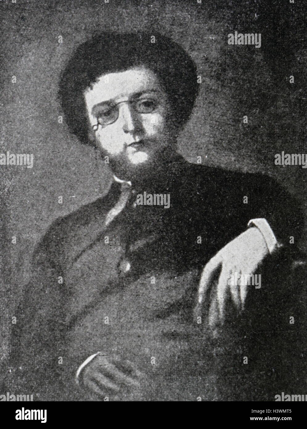 Portrait de Georges Bizet (1838-1875), un compositeur français de l'époque romantique. En date du 19e siècle Banque D'Images