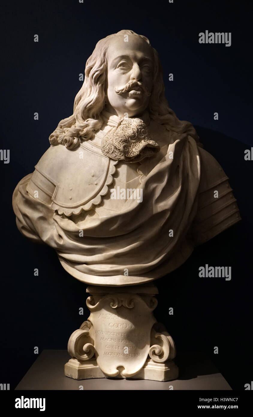 Buste en marbre de Cosme III de Médicis, Grand-duc de Toscane (1642-1723) l'avant-dernier Medici Grand-duc de Toscane. En date du 18e siècle Banque D'Images