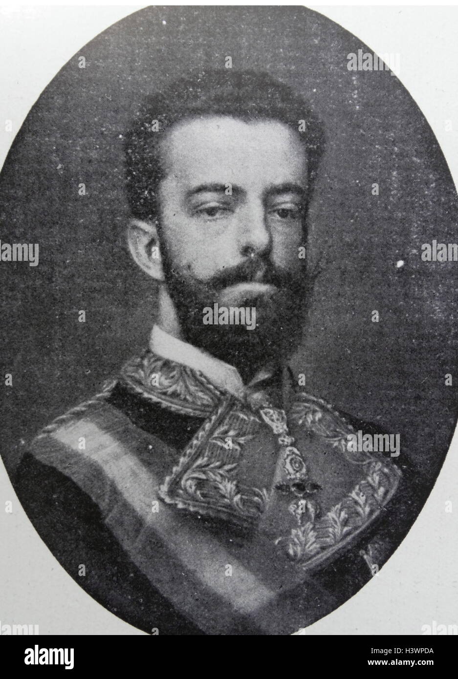 Amadée I (Italien Amedeo, parfois anglicisé comme Amadeus) (30 mai 1845 - 18 janvier 1890) était le seul roi d'Espagne de la Maison de Savoie. Il était le deuxième fils du roi Victor-Emmanuel II d'Italie et était connu pour la plupart de sa vie comme le duc d'Aoste, mais régna brièvement comme roi d'Espagne de 1870 à 1873 Banque D'Images