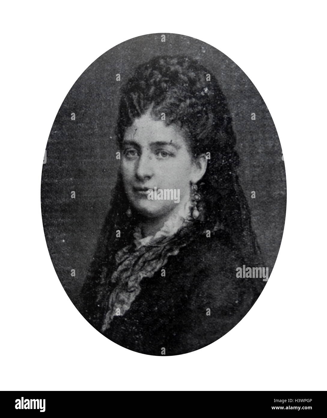 Maria Vittoria dal Pozzo (Maria Vittoria Carlotta Enrichetta ; 9 Août 1847 - 8 novembre 1876). La noblesse italienne et était la princesse della Cisterna dans son propre droit. Marié à Amedeo de Savoie, Duc d'Aoste, elle a plus tard la reine d'Espagne à partir de 1870 jusqu'à son abdication en 1873. Banque D'Images