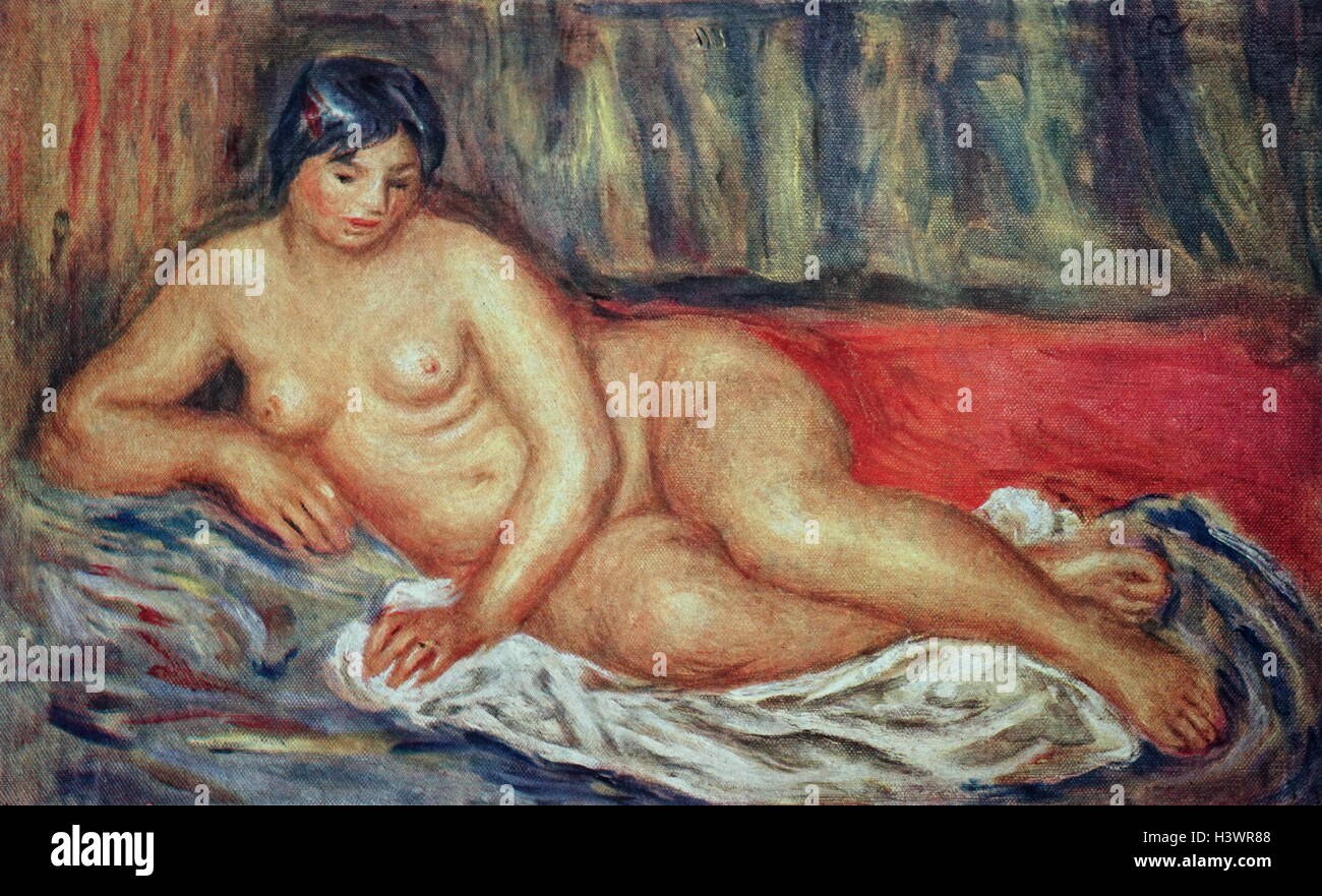 Peinture intitulé 'Madame Tilla Durieux' par Pierre-Auguste Renoir (1841-1919) un artiste français. En date du 20e siècle Banque D'Images