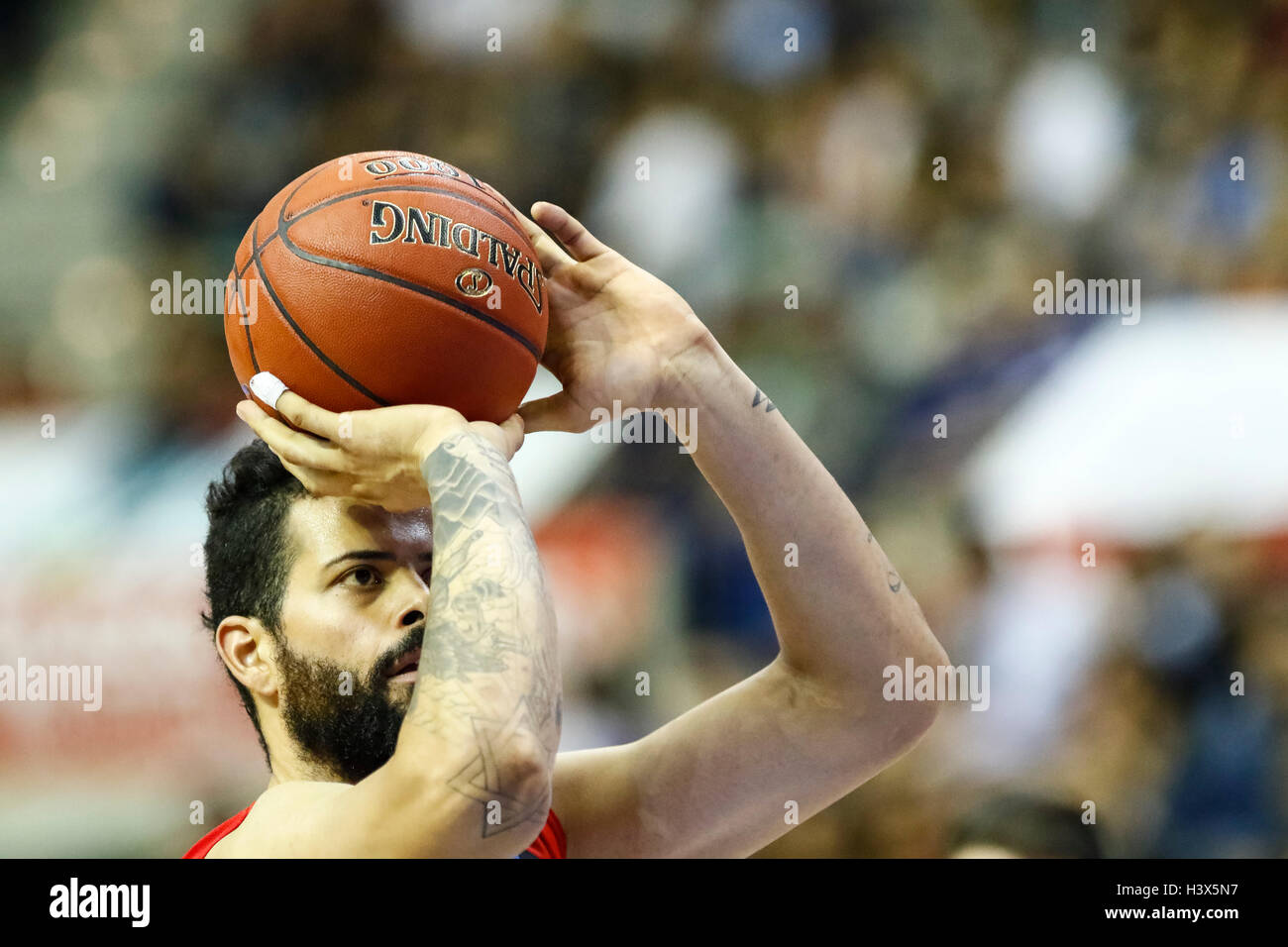 Murcia, Espagne. Le 12 octobre, 2016. Eurocup de basket-ball match entre Murcie Ucam CB vs Buducnost Voli . Credit : ABEL F. ROS/Alamy Live News Banque D'Images