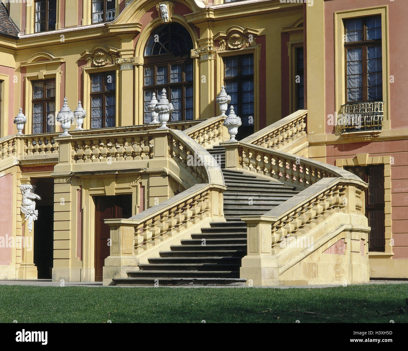 Le château de Ludwigsburg, Allemagne, 'Favorite', Perron, Baden