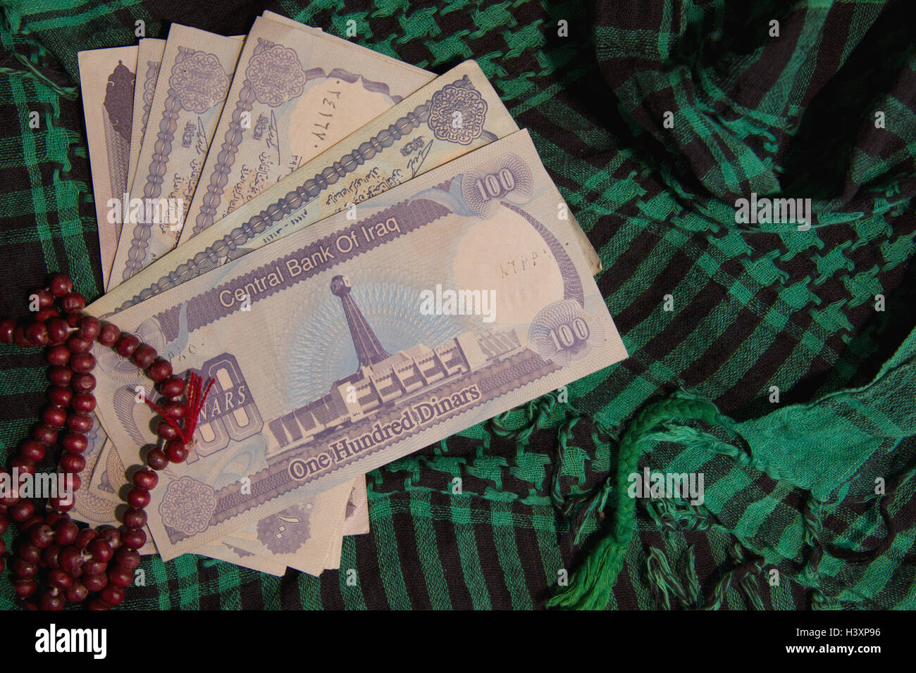Pile de monnaie Iraq Banque D'Images