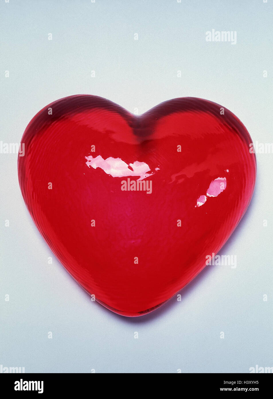 Coeur de verre, coeur en forme de coeur, verre, verre, rouge, icône, l